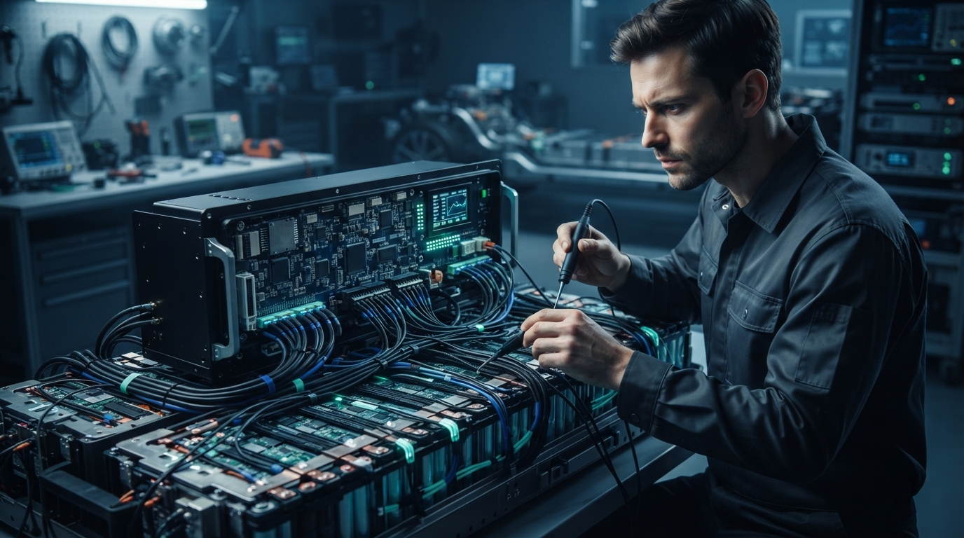Editorial illustration for How an EV's Battery Management System Links Sensors, Algorithms, and Battery Longevity