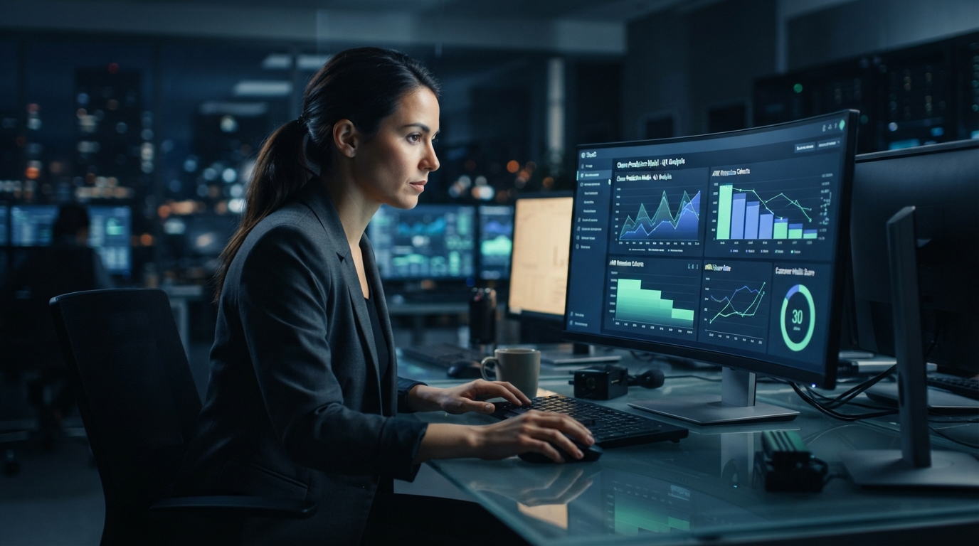 Editorial illustration for Measuring B2B SaaS Churn: The Metrics to Track and the Prediction Model That Fits Your Data